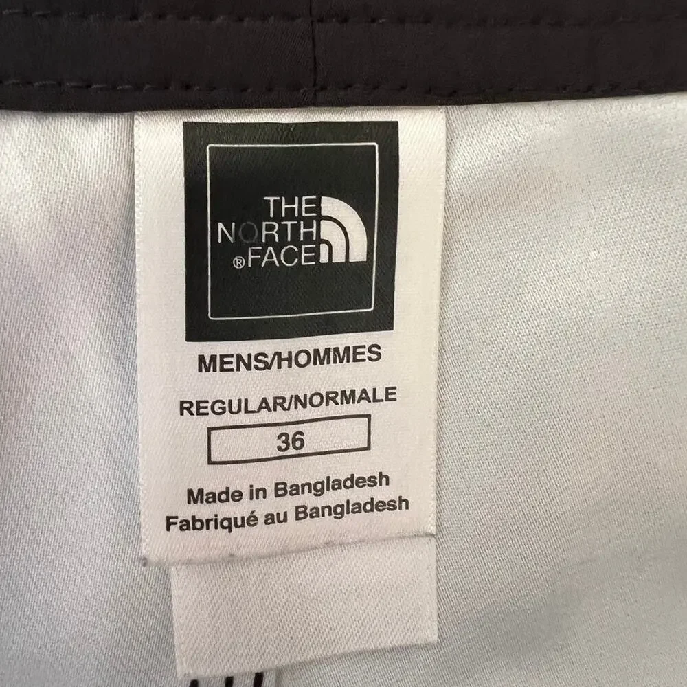 The North Face Black Gray Print Swimwear Board Shorts, Men's 36